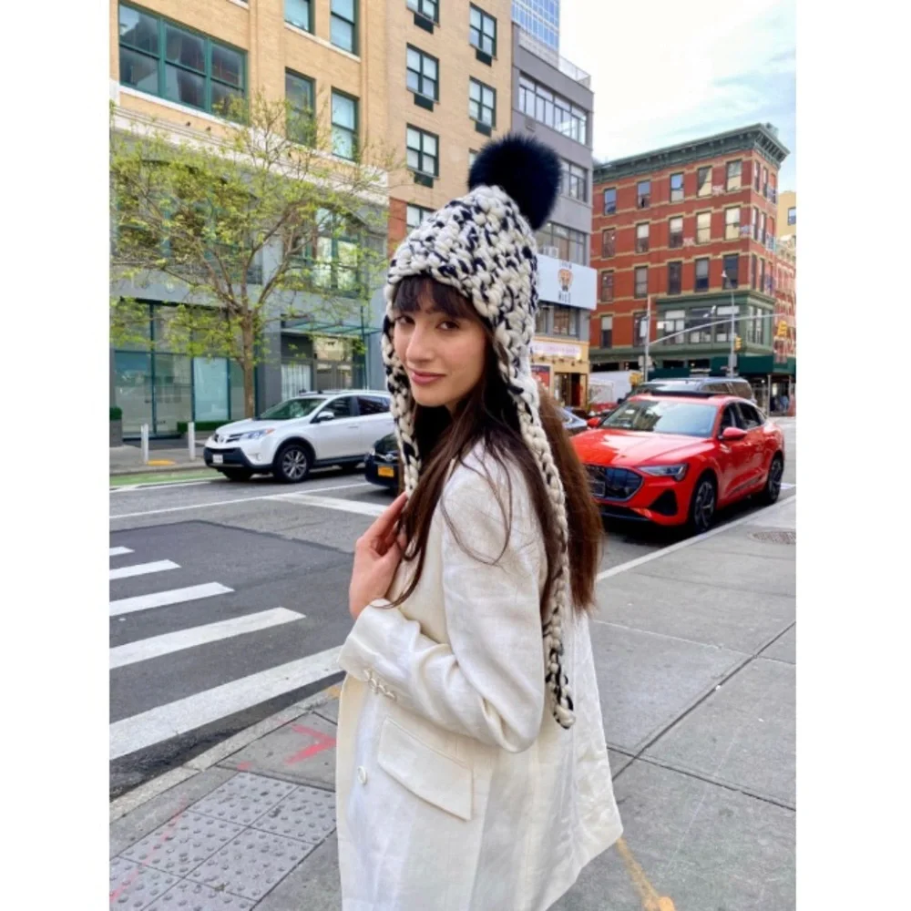 Mischa Lampert Nolita Hat White/Black Blend